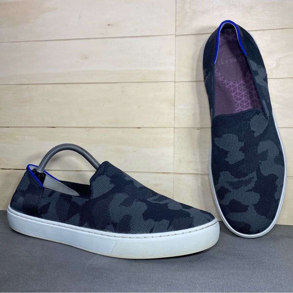 Rothy's The Original Slip-Ons Grey Camo Women's Size 11 Shoes Knit Sneakers - Picture 11 of 11